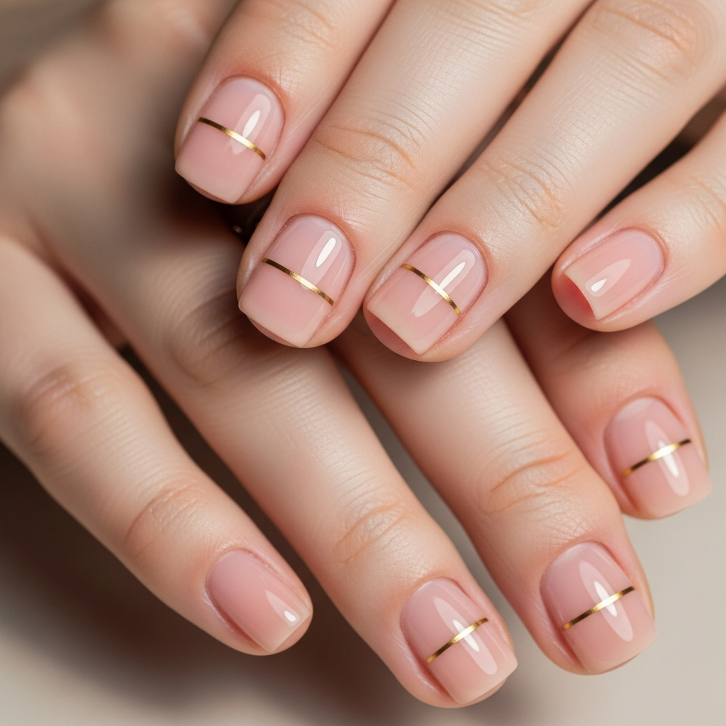 Diseño de uñas nail art minimalista semipermanente Medellín - HEFY